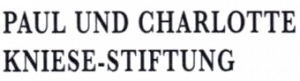 Logo Paul und Charlotte Kniese-Stiftung